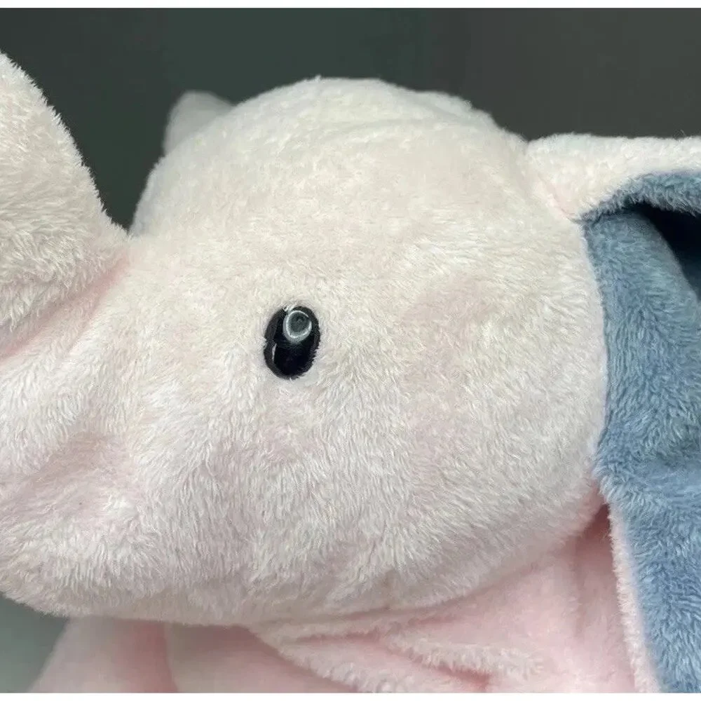 Vintage 2004 Ty Pluffies Winks the Elephant Pink Plush Large 12” With Tags